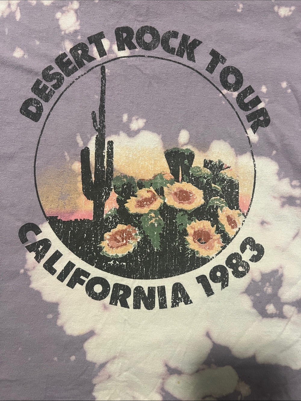 Fifth Sun Purple and Cream 1983 Tour Tie-Dye Tee - Picture 4 of 6